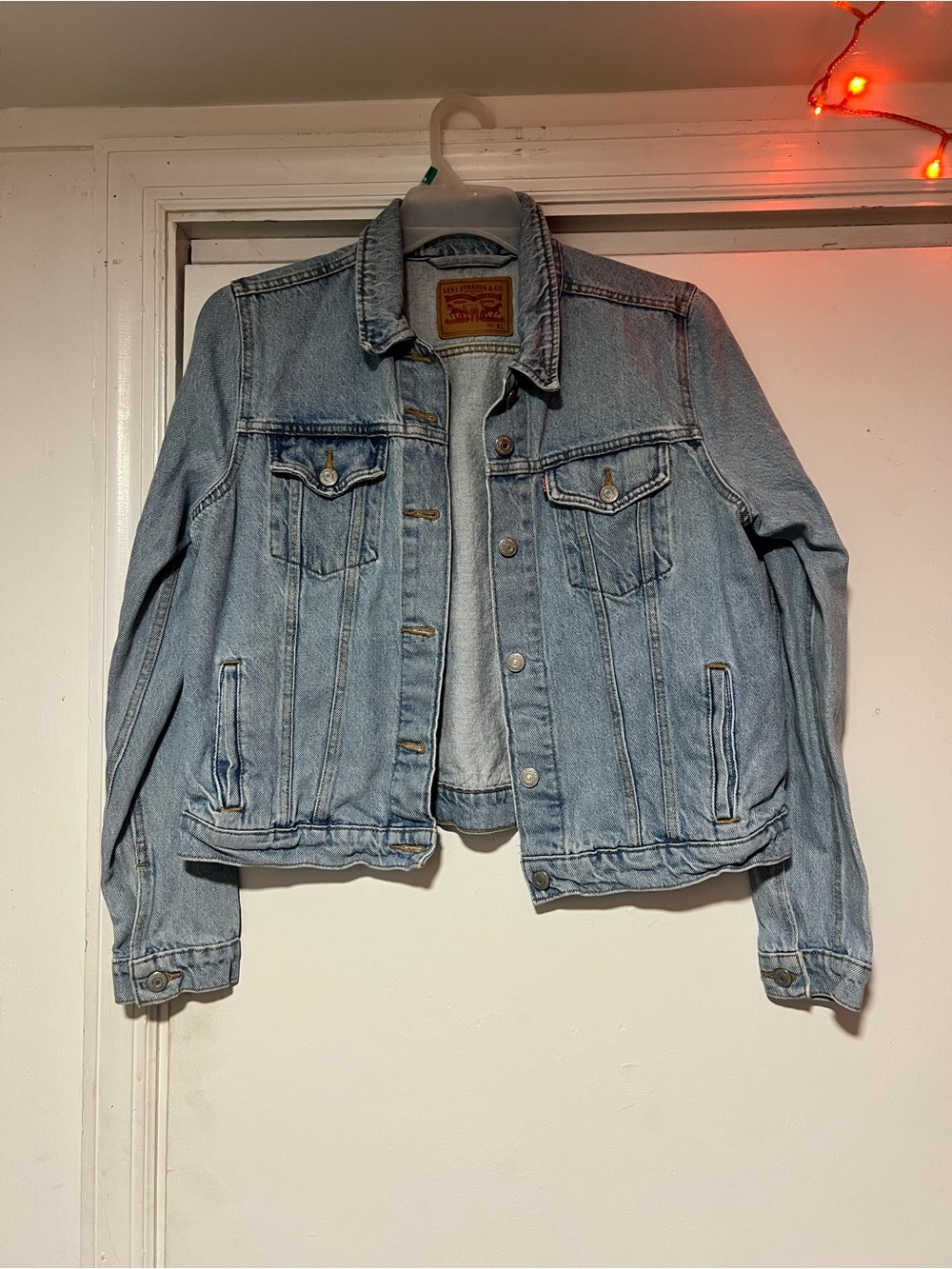 Levi's Light Blue Denim Jacket with Tan Label